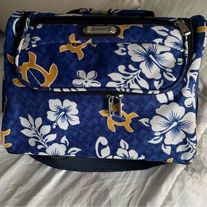 Blue Floral Women's Travel Bag
